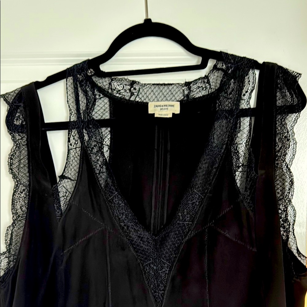 Zadig & Voltaire Delux Black Lace dress